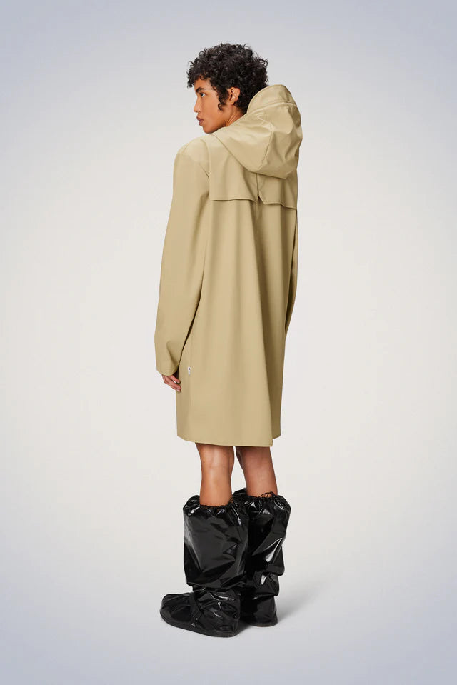 Rains Long Jacket Beige