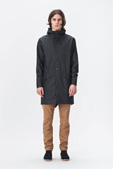 Rains Long Jacket Black