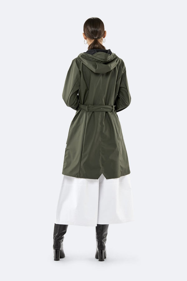 Rains Curve Jacket Green