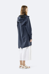 Rains Long Jacket Blue