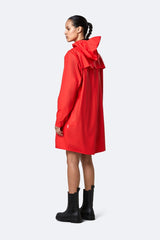 Rains Long Jacket Red