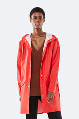 Rains Long Jacket Red