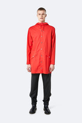 Rains Long Jacket Red