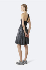 Rains City Skirt Shiny Black